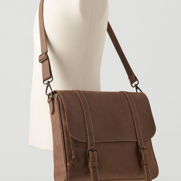 Roots Modern Satchel Tribe Leather Bag - Picture 4 of 4